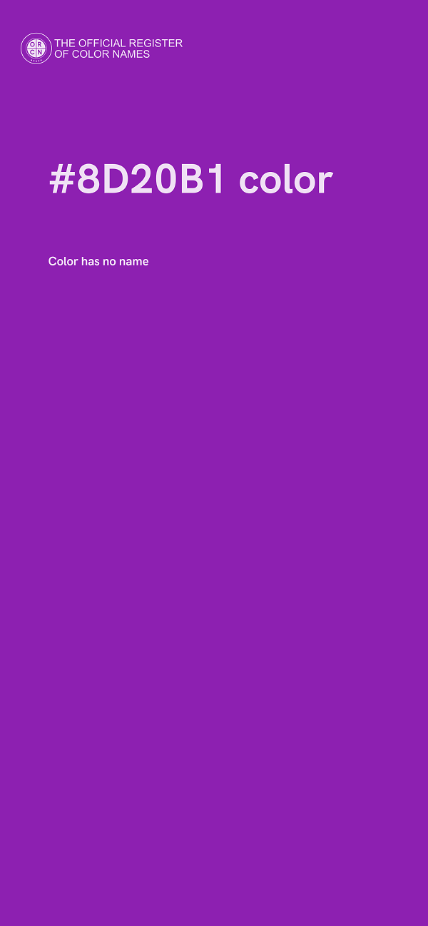 #8D20B1 color image