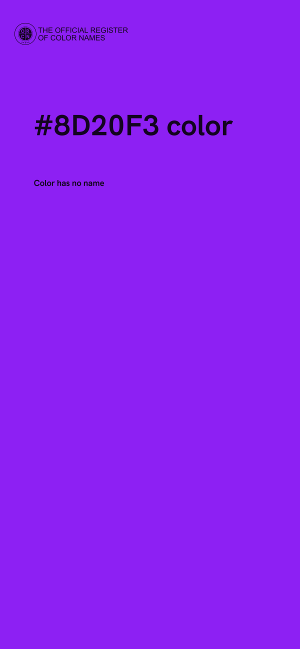 #8D20F3 color image