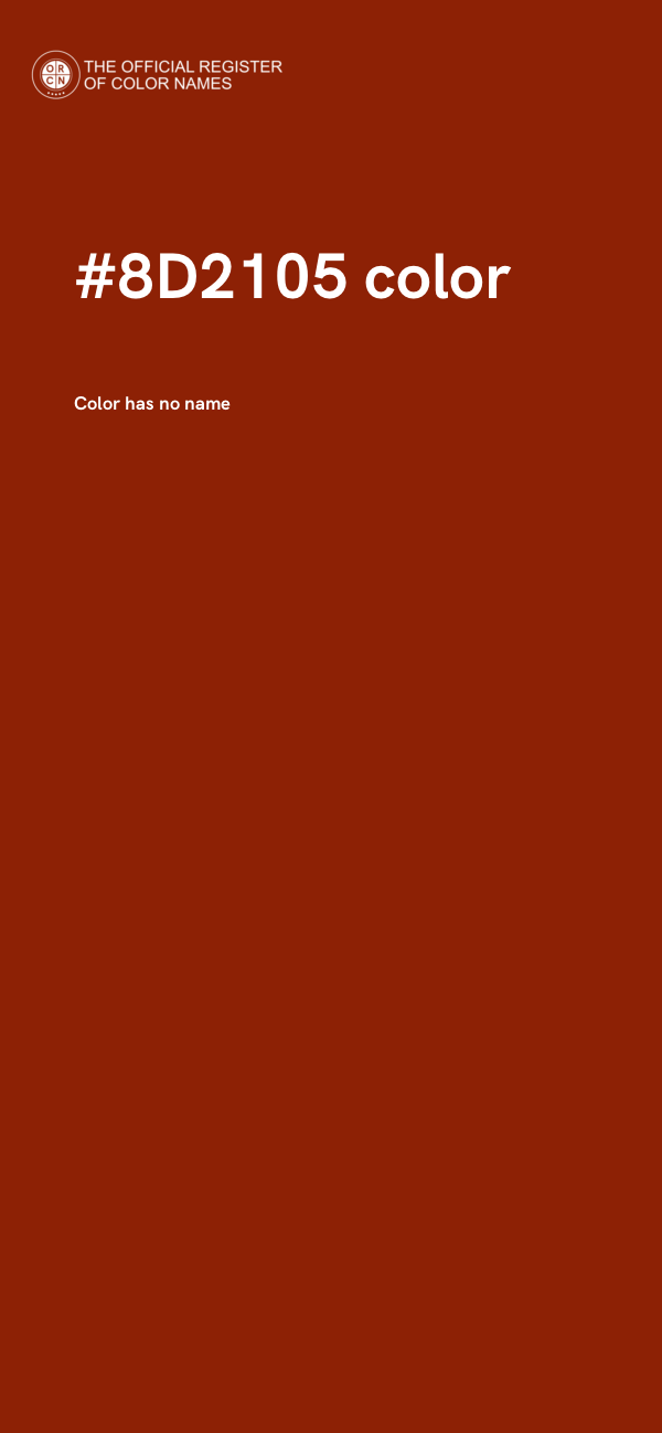 #8D2105 color image