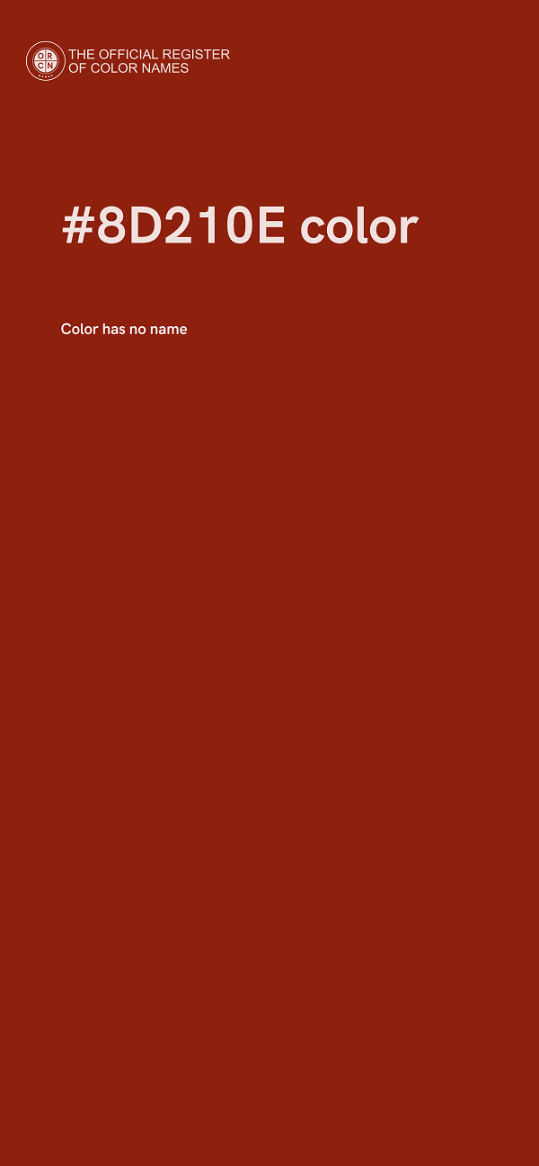 #8D210E color image