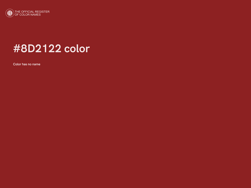 #8D2122 color image