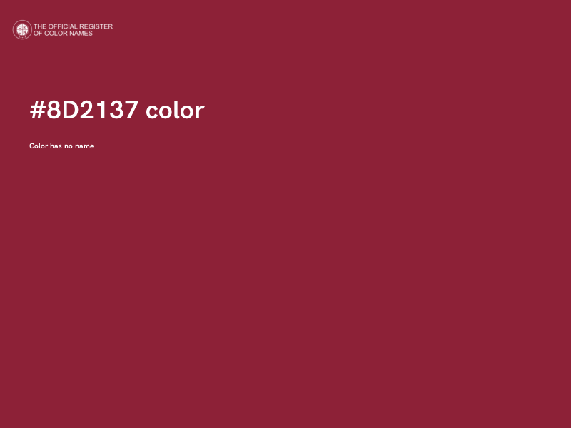 #8D2137 color image