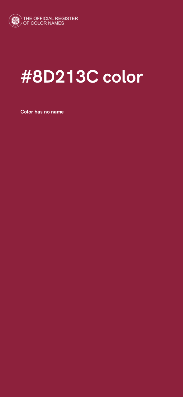 #8D213C color image