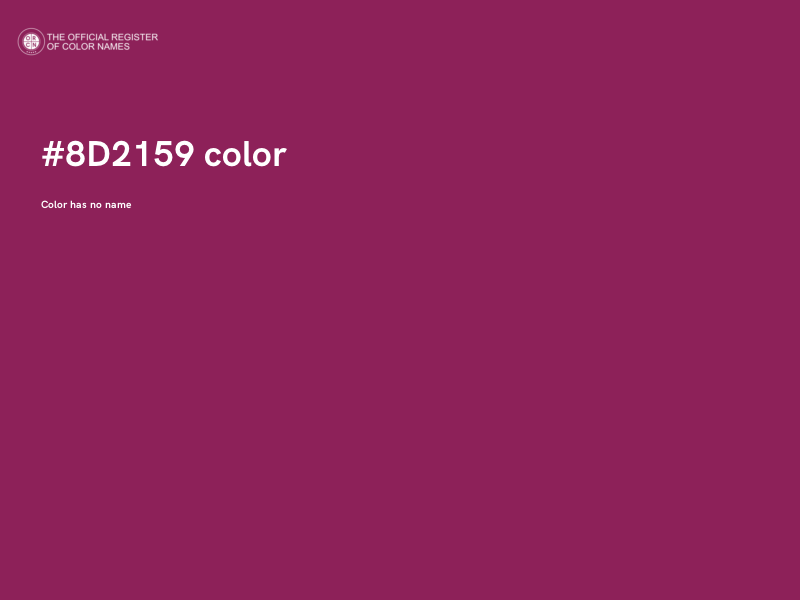 #8D2159 color image