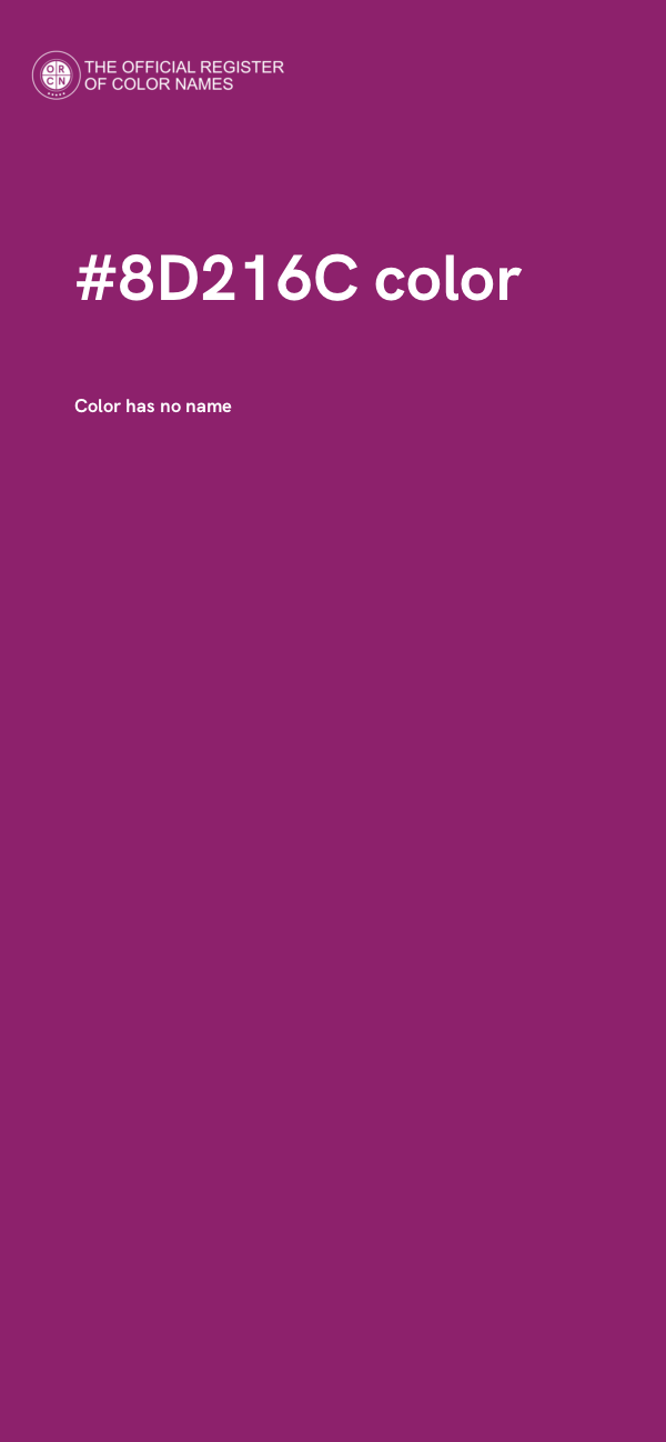 #8D216C color image