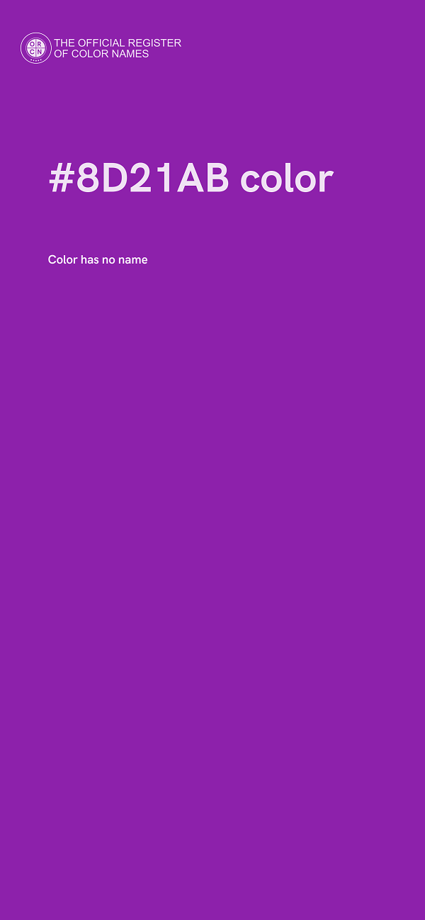 #8D21AB color image