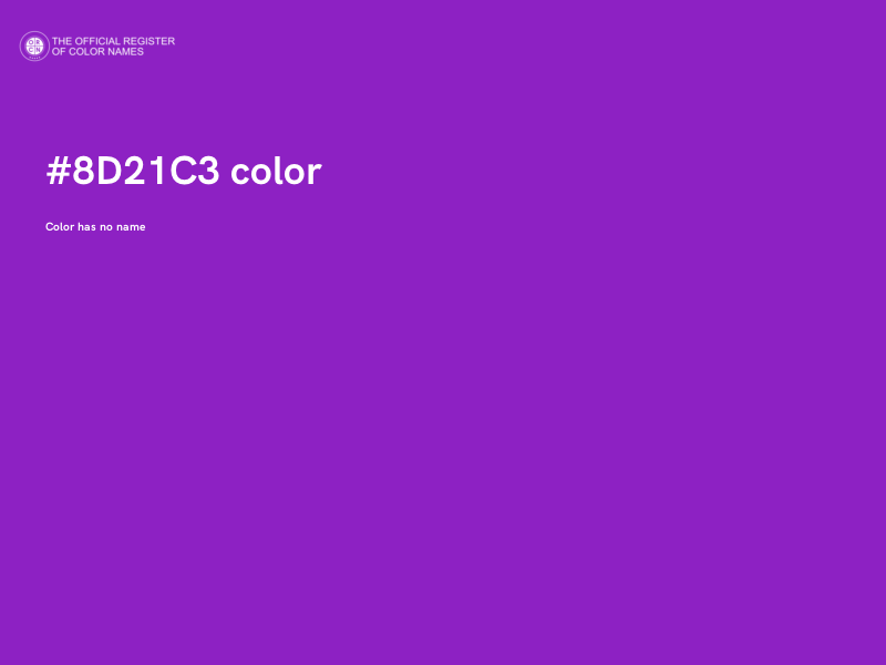 #8D21C3 color image
