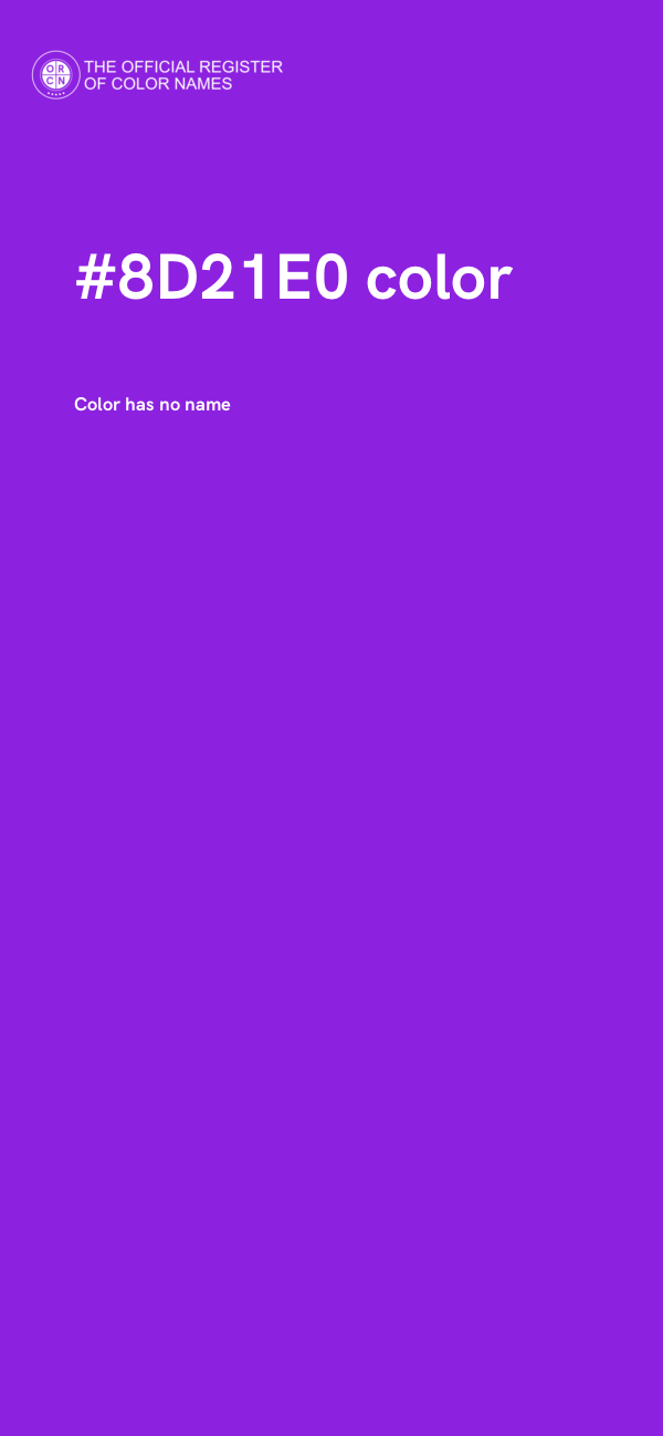 #8D21E0 color image