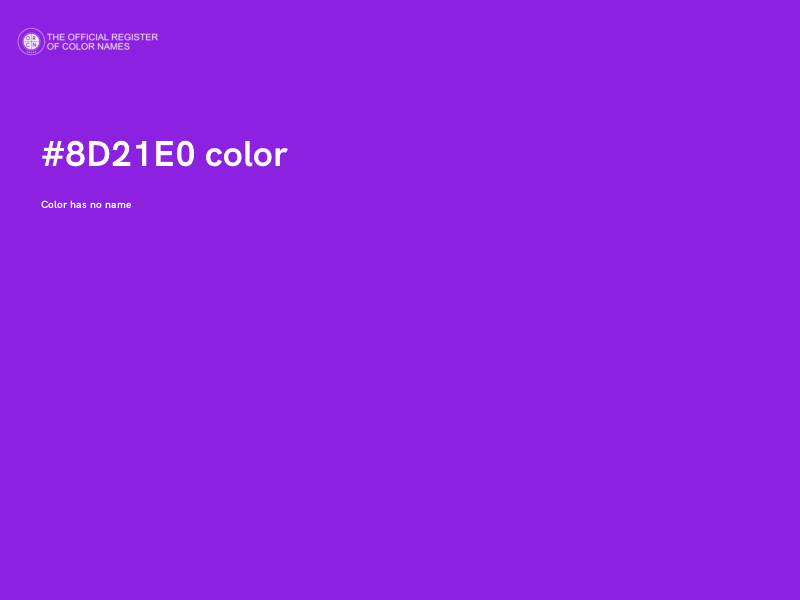 #8D21E0 color image