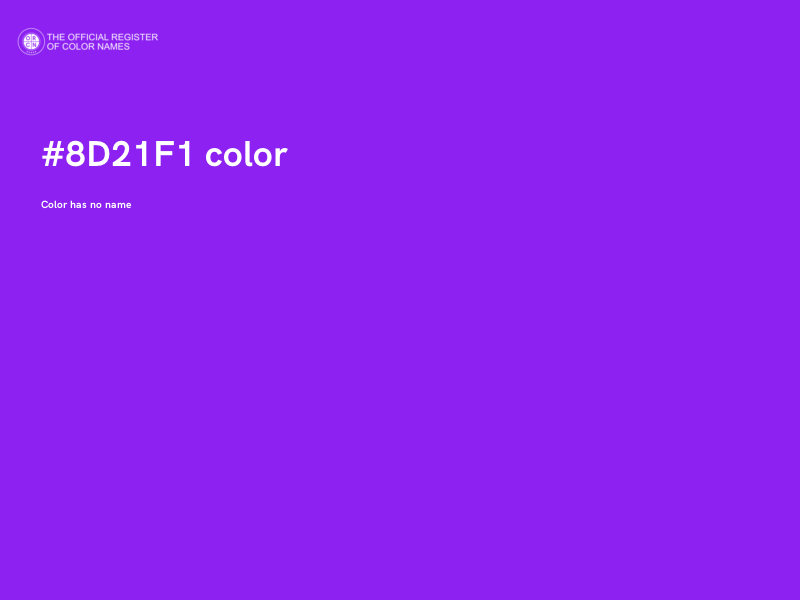 #8D21F1 color image