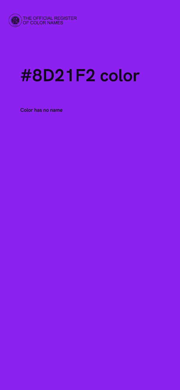 #8D21F2 color image