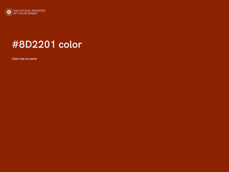 #8D2201 color image