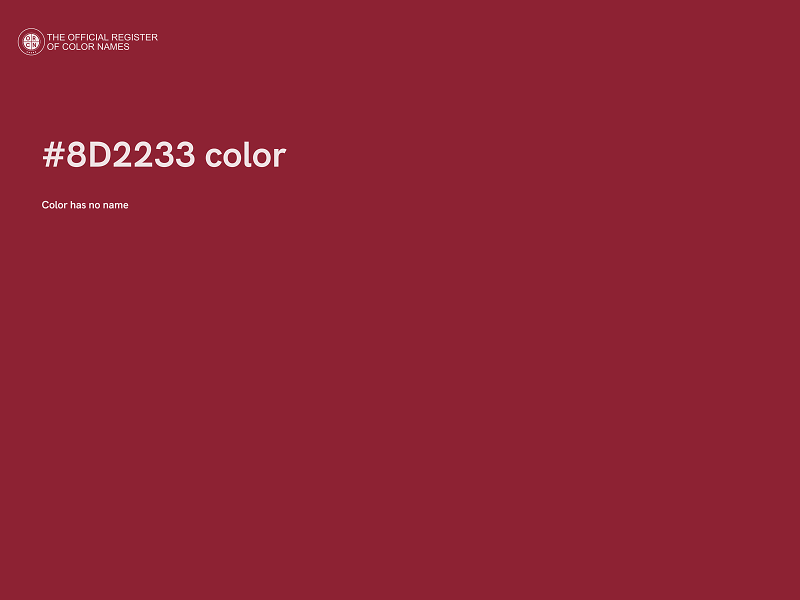 #8D2233 color image