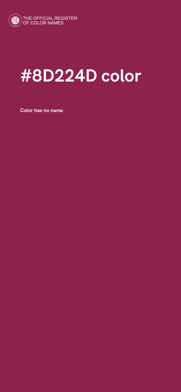 #8D224D color image