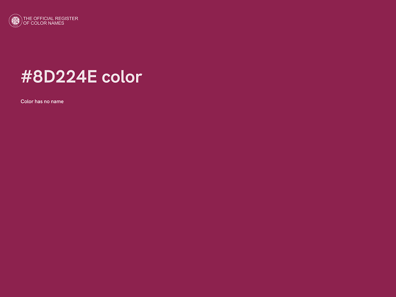 #8D224E color image