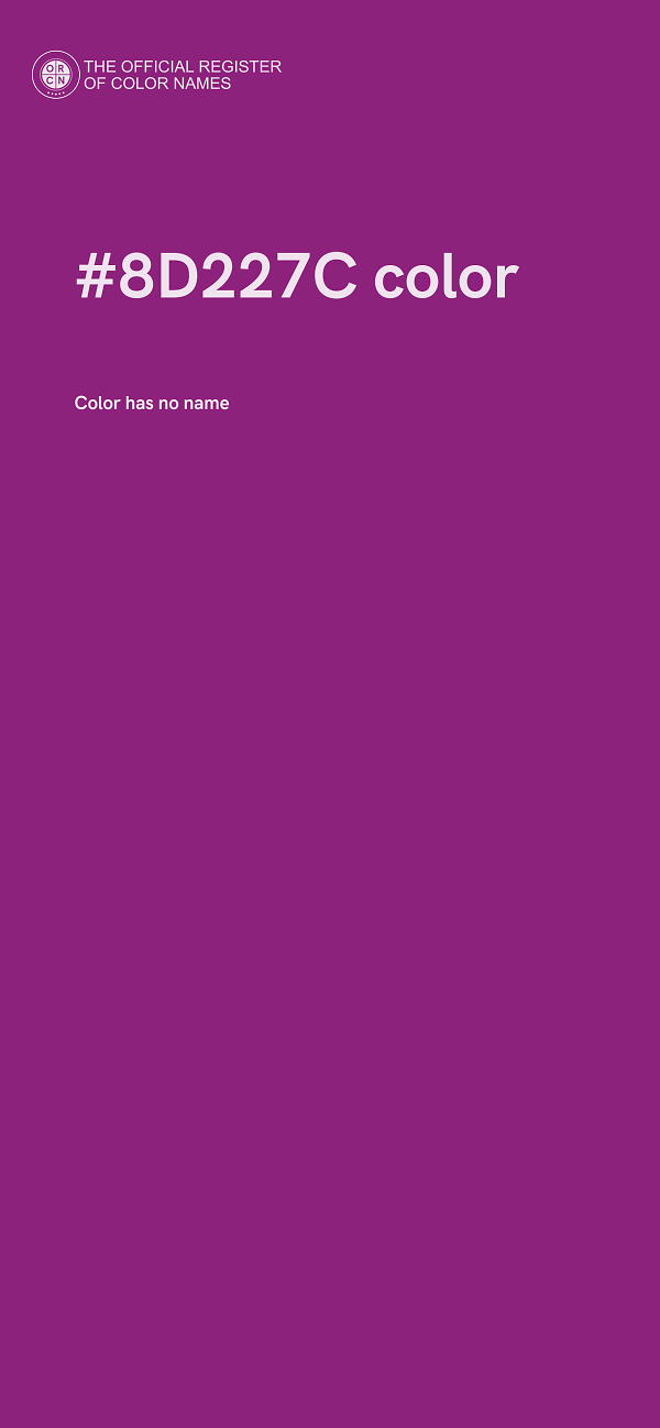 #8D227C color image
