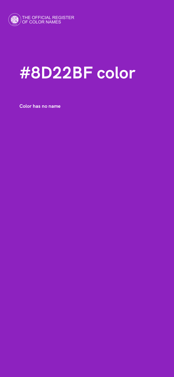 #8D22BF color image