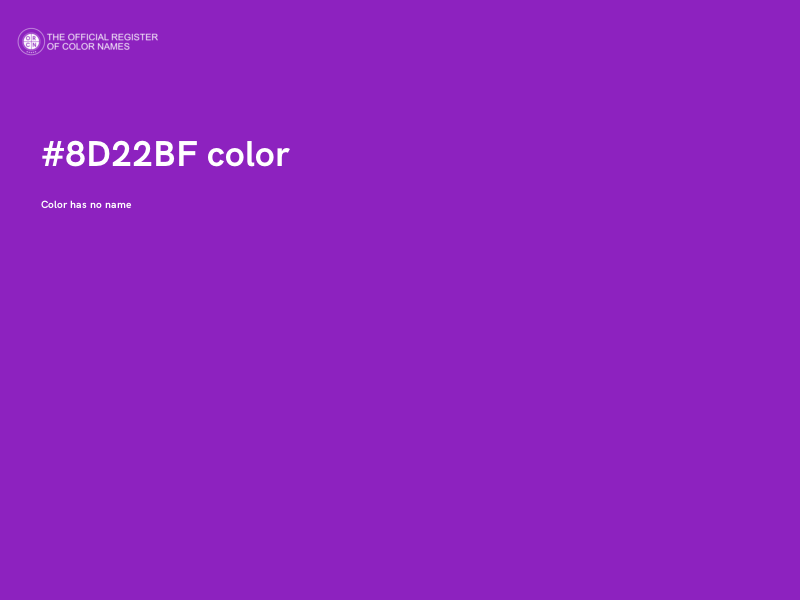 #8D22BF color image