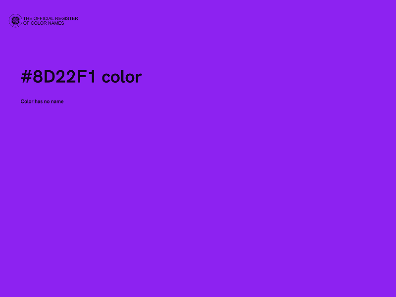 #8D22F1 color image