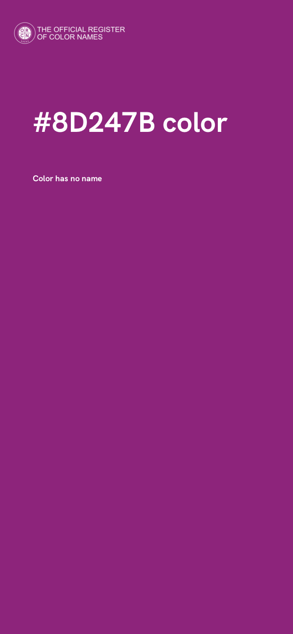 #8D247B color image