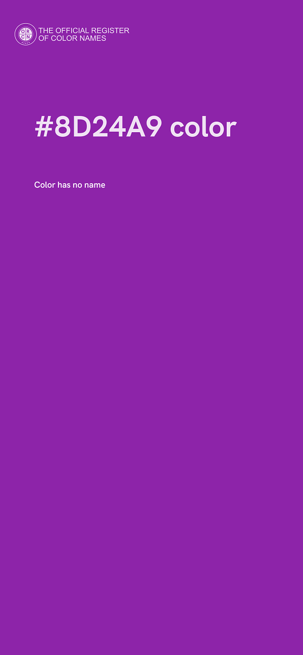 #8D24A9 color image