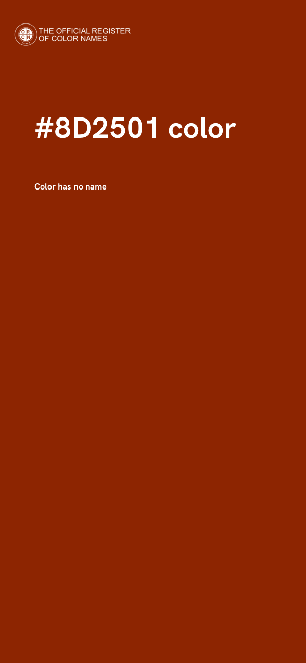 #8D2501 color image