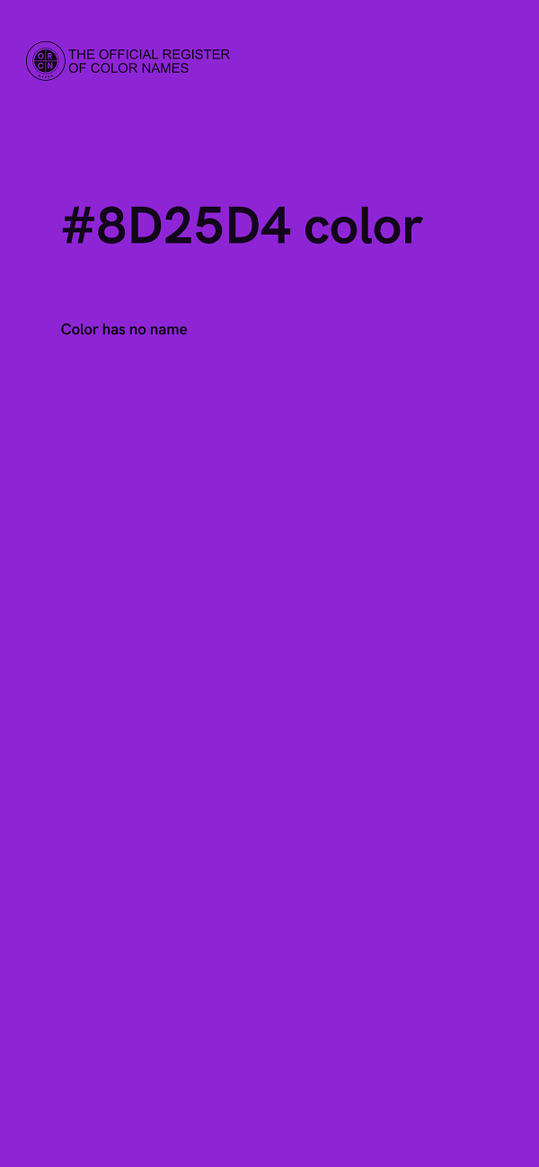 #8D25D4 color image