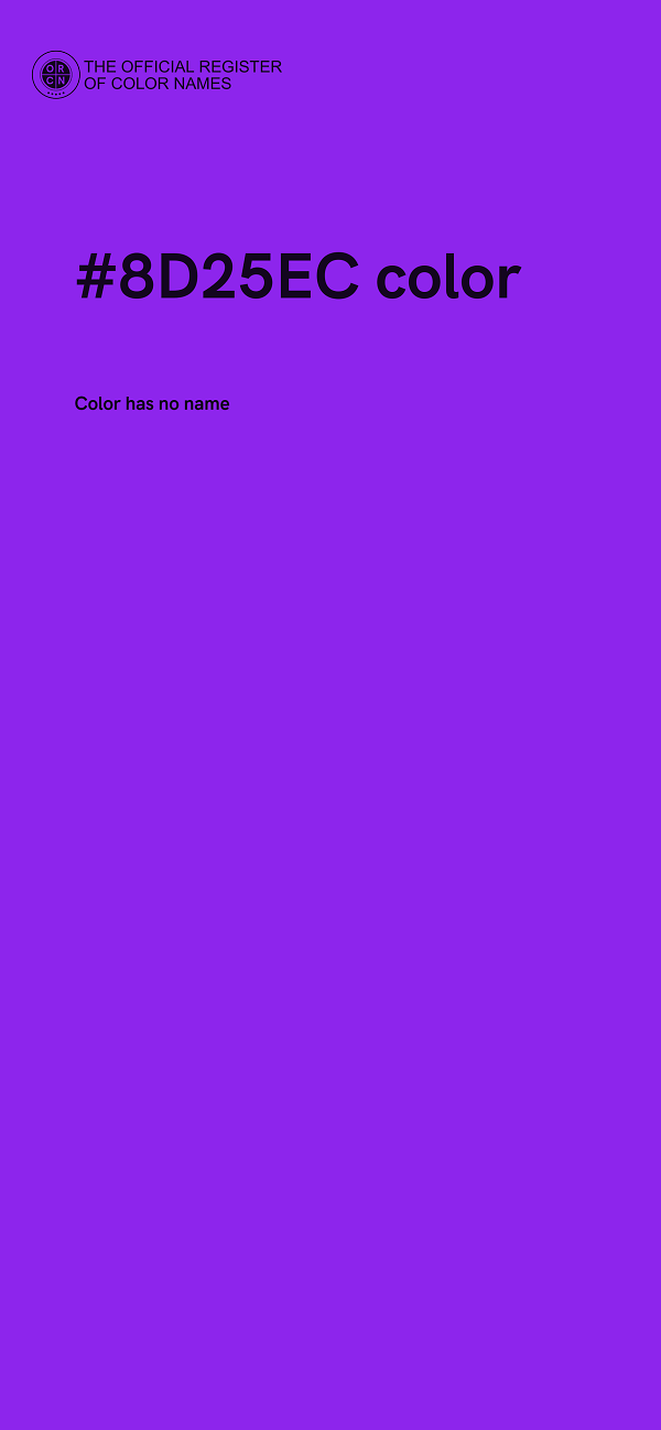 #8D25EC color image