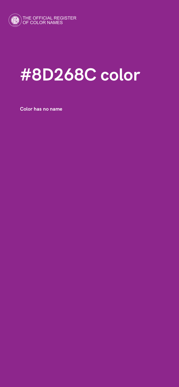 #8D268C color image