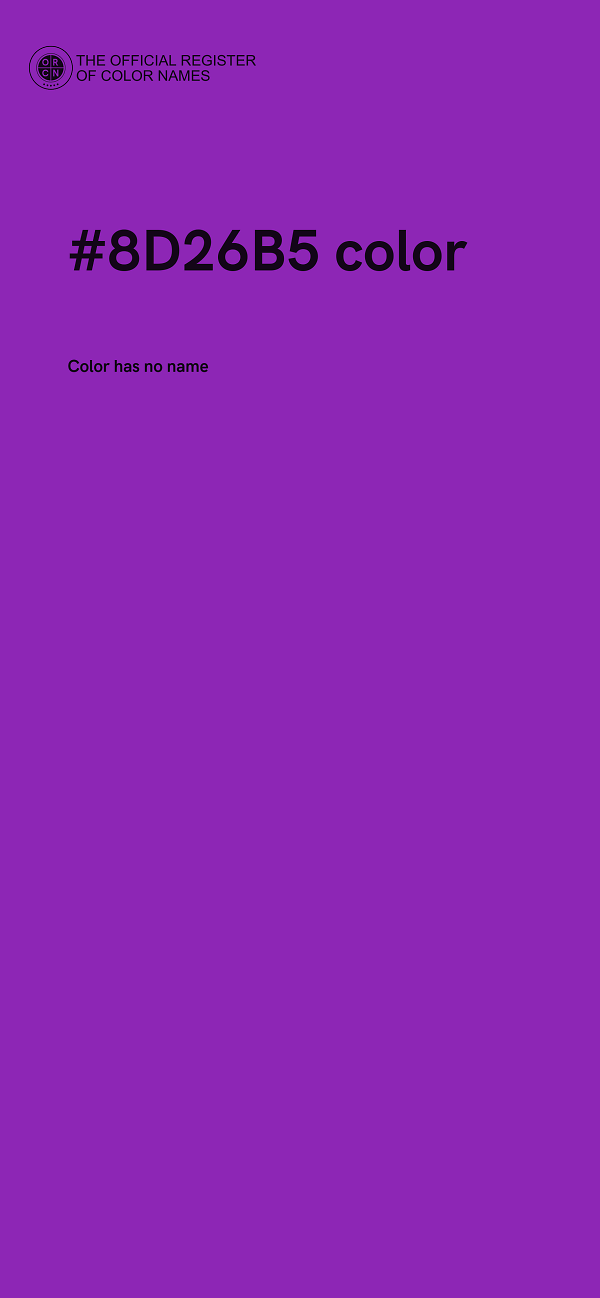 #8D26B5 color image