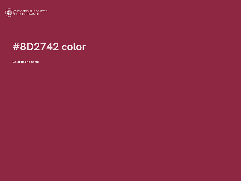 #8D2742 color image