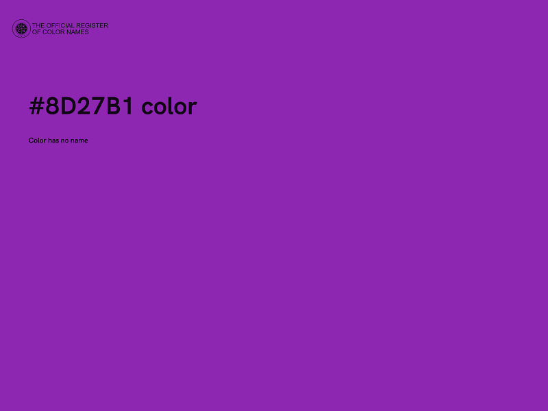 #8D27B1 color image