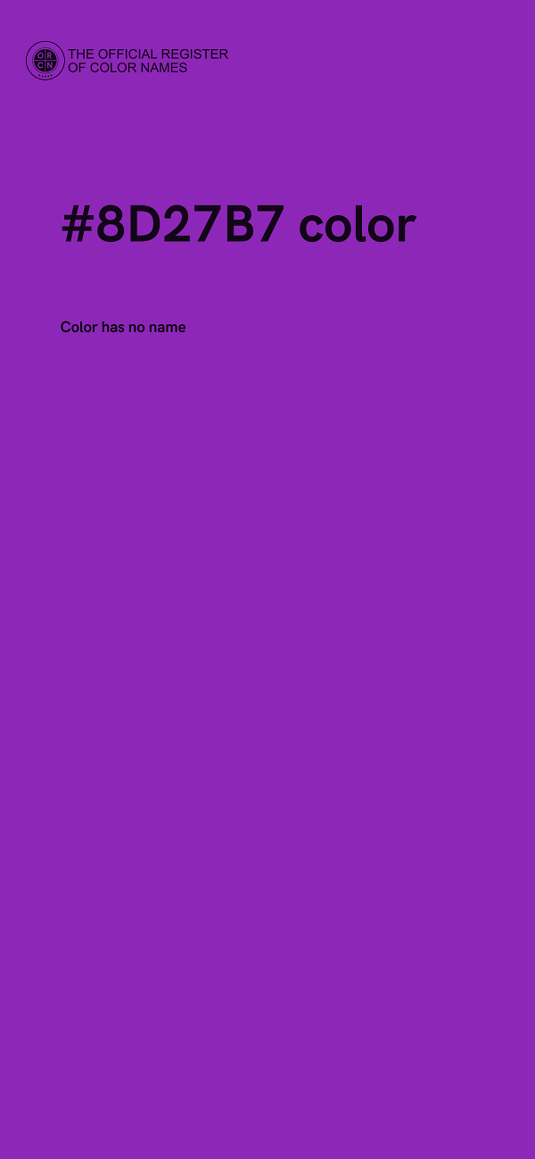 #8D27B7 color image