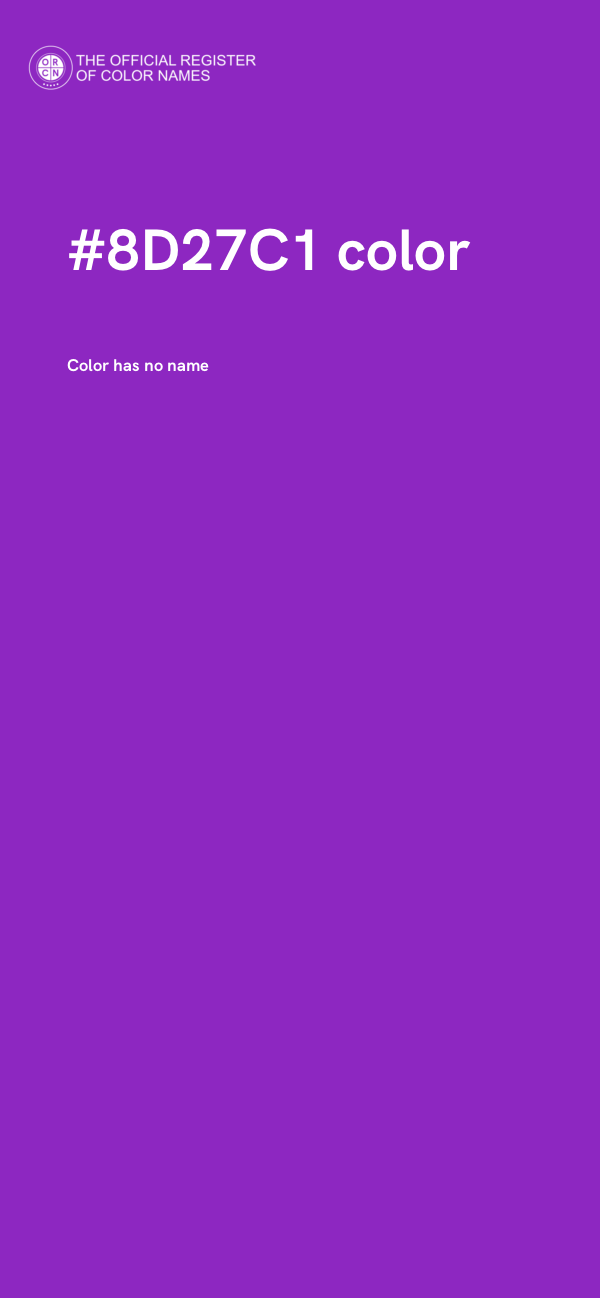 #8D27C1 color image