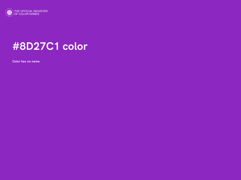 #8D27C1 color image