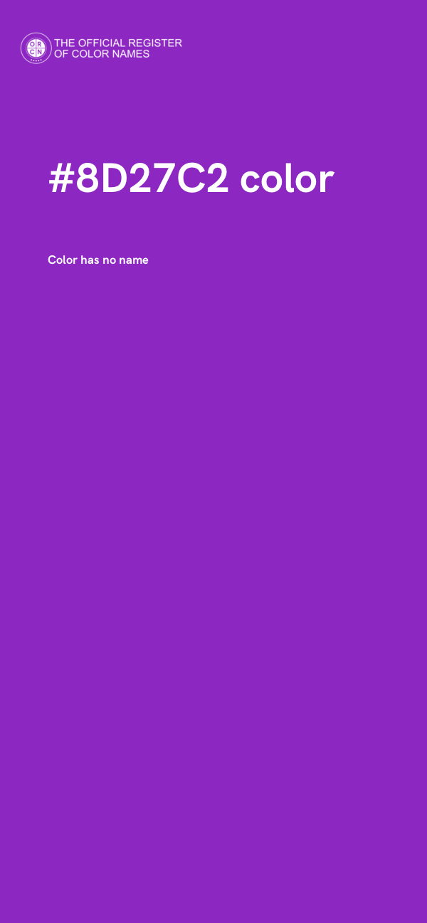 #8D27C2 color image