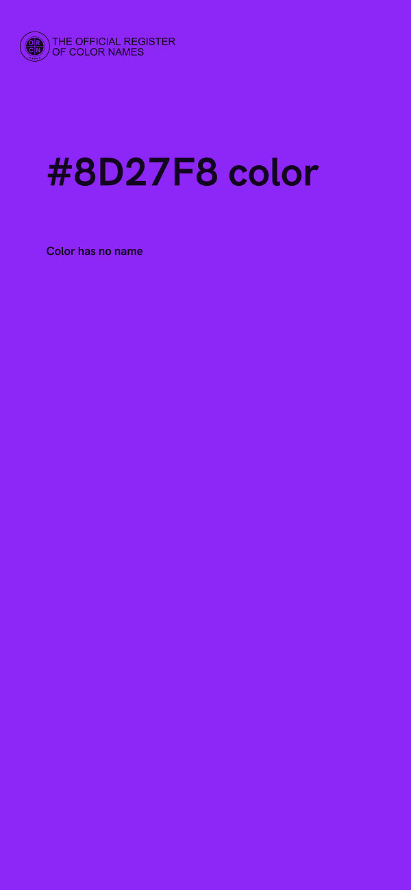 #8D27F8 color image