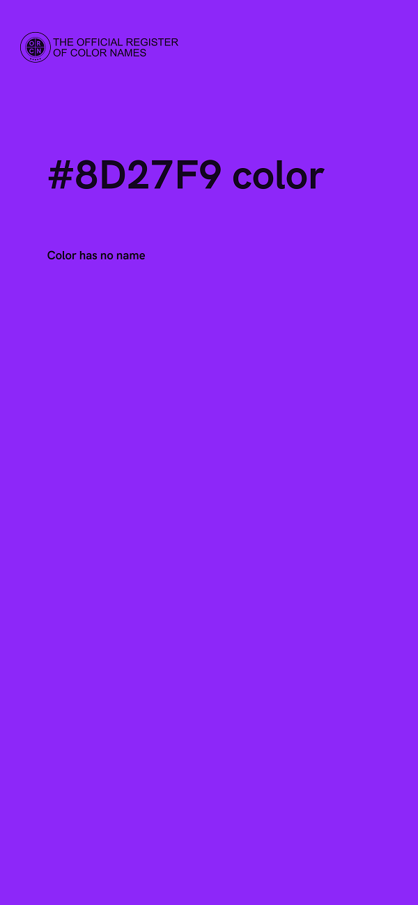 #8D27F9 color image