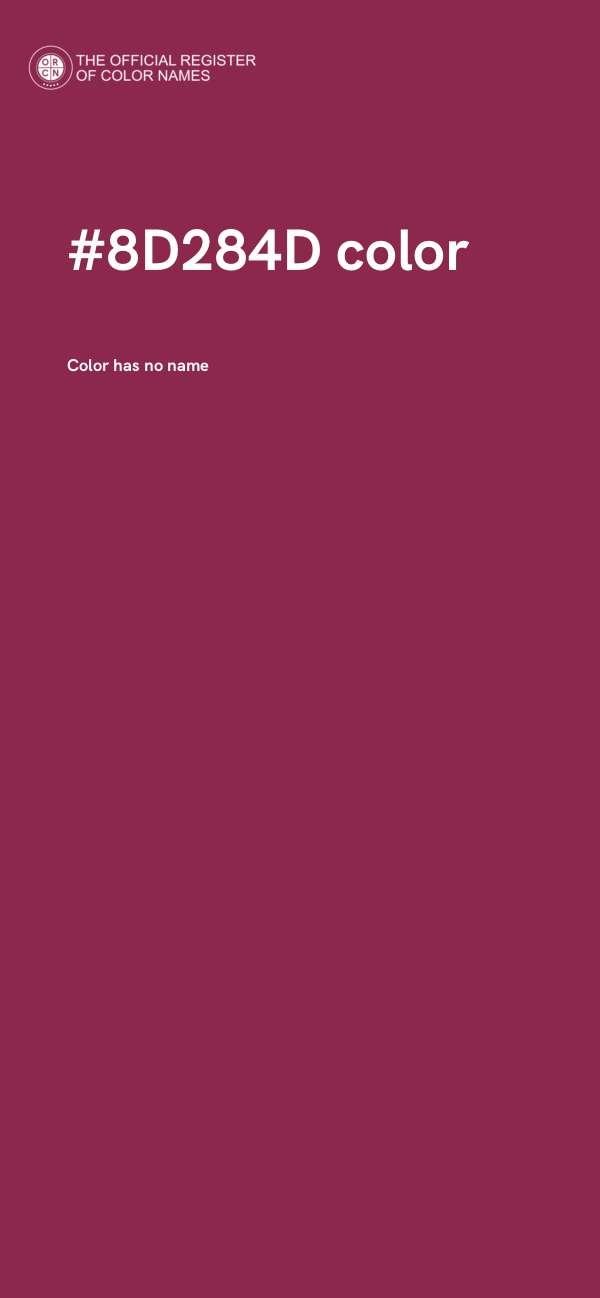 #8D284D color image