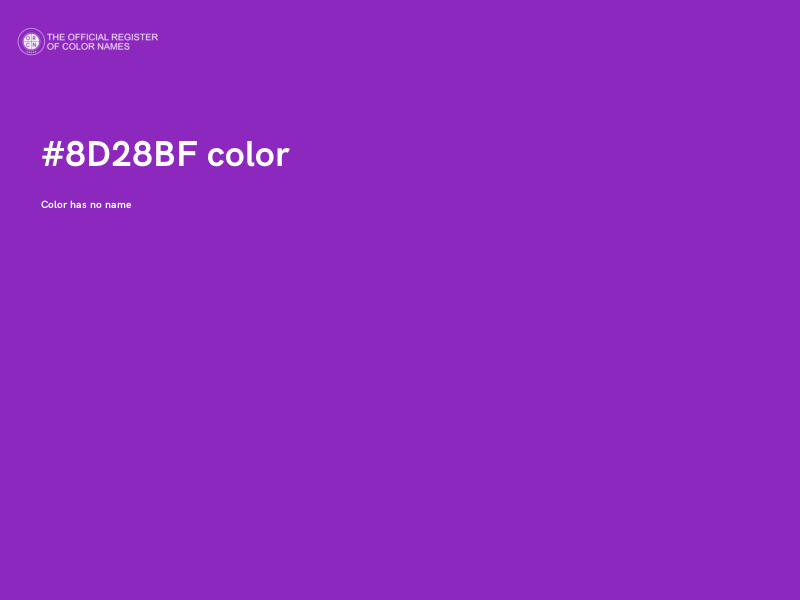 #8D28BF color image
