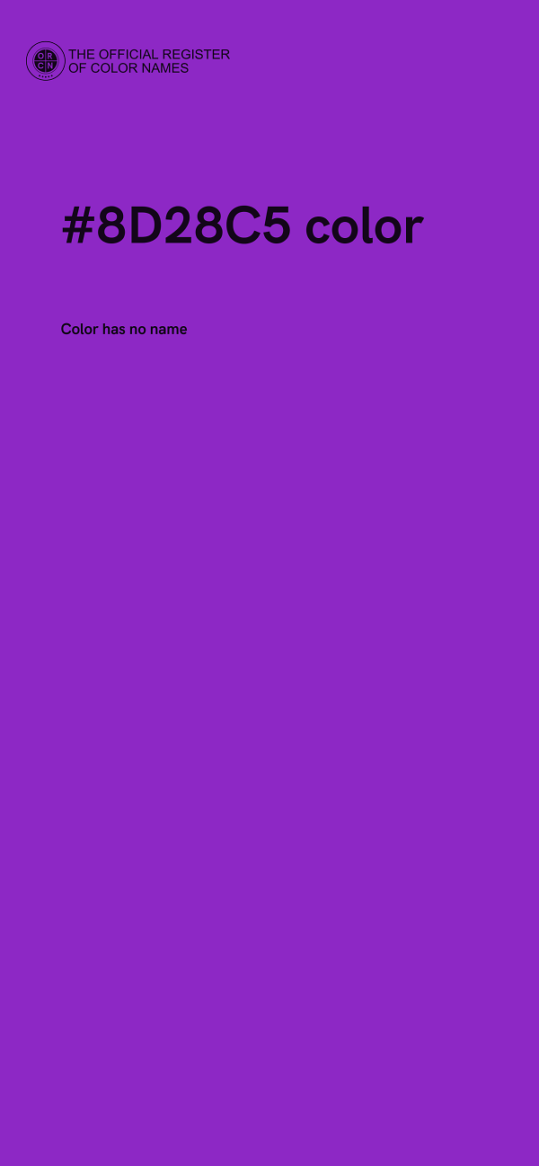#8D28C5 color image