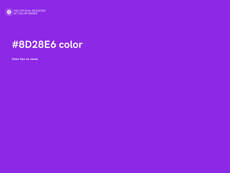 #8D28E6 color image