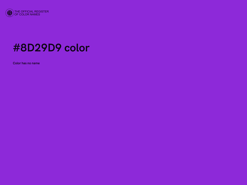 #8D29D9 color image