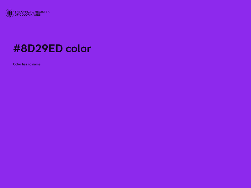 #8D29ED color image