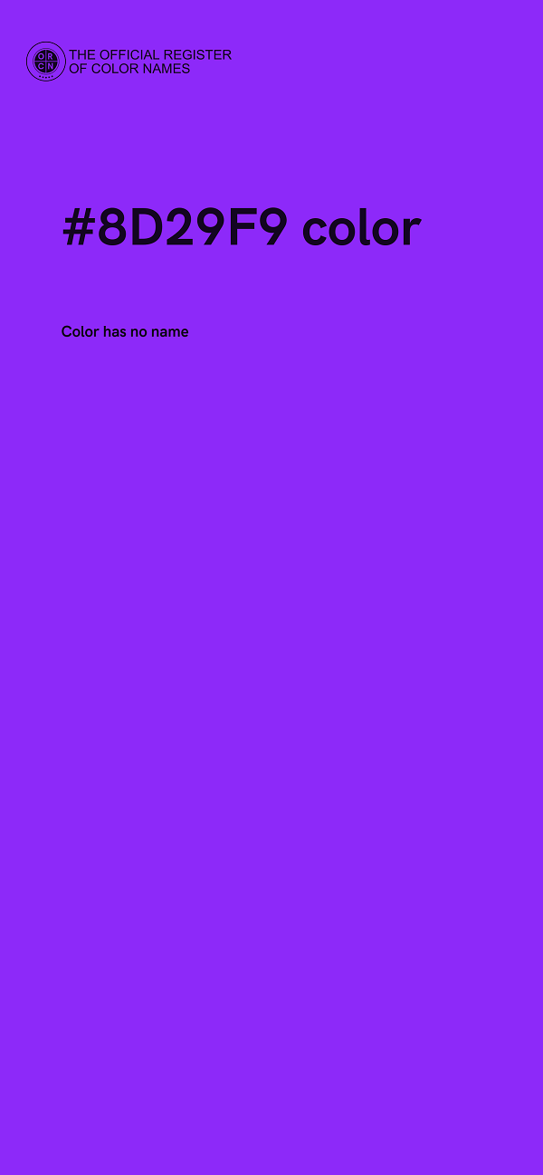#8D29F9 color image