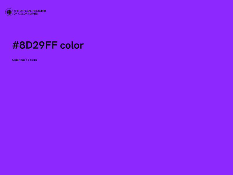 #8D29FF color image