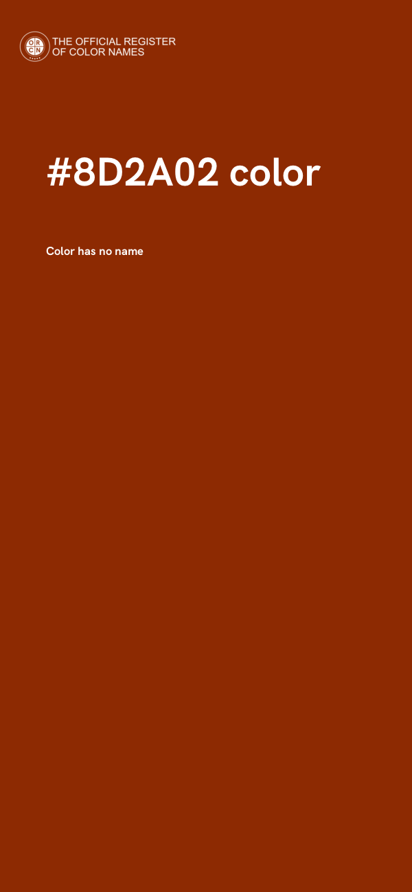 #8D2A02 color image