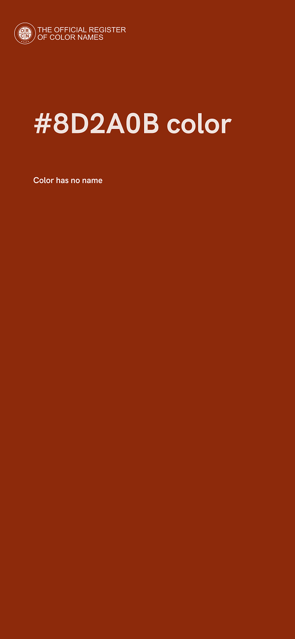 #8D2A0B color image