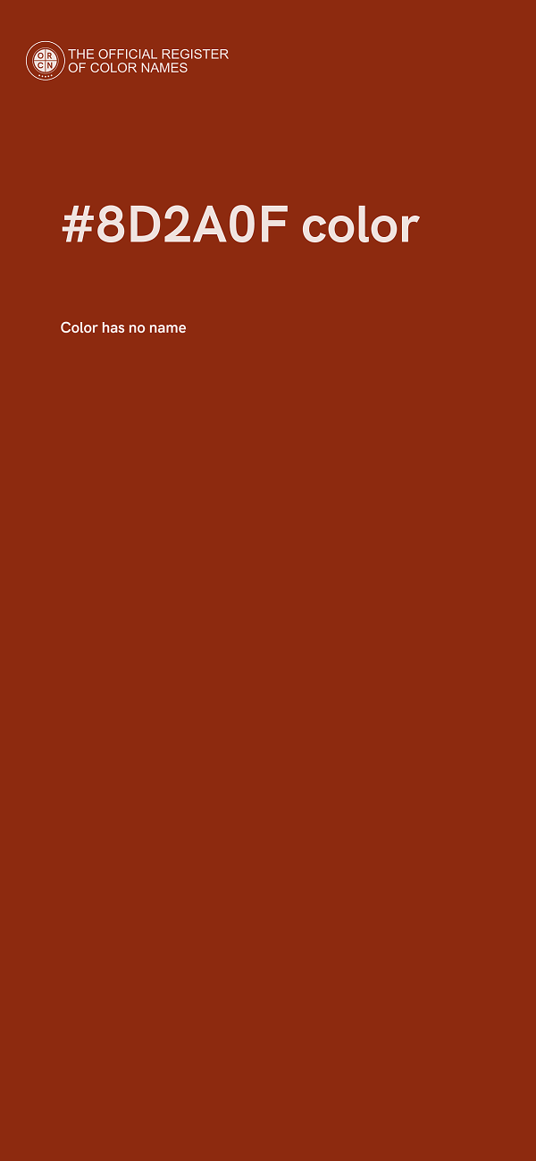 #8D2A0F color image