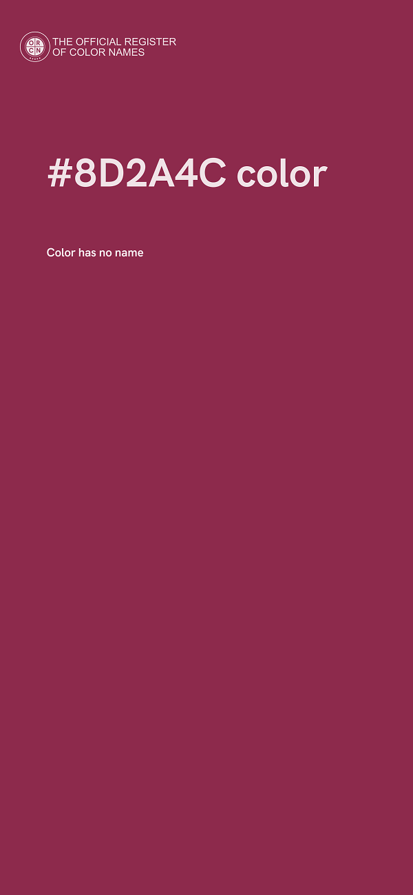 #8D2A4C color image